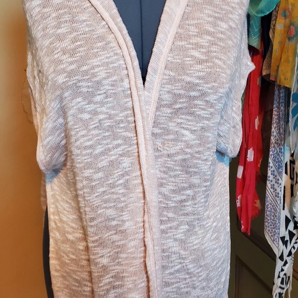 Baby Pink Hooded Sweater Vest - Picture 1 of 3